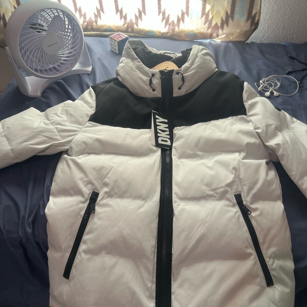 DKNY Monochrome Puffer Jacket